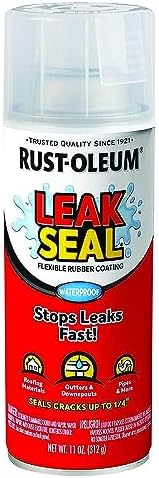 Rust-Oleum 265495 LeakSeal Flexible Rubber Coating Spray, 11 Ounce, Clear