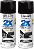 Rust-Oleum Painter's Touch 2X Ultra Cover Spray Paint, High Gloss Black