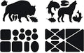 GEAR AID Tenacious Tape Gear Patches for Jacket Repair, Black Nylon, Wildlife, 3" x 20", 2 Pack