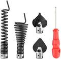 4-Piece Drain Snake Heads(7/8Inch)–Includes 4-Blade Saw Cutter,Spade Cutter&Augers–Compatible with K-1500,K-750 & 7/8"-1" Cables for 3" to 6" Pipes–Works with RIDGID,C-8,C-9,C-10 Cables