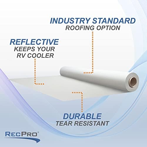 RecPro RV Slideout Roof | 8.5' W x 35' Extreme Duty PVC