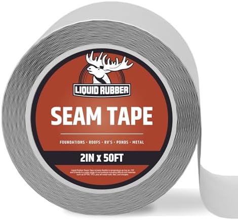 Liquid Rubber Waterproof Seam Tape, Multi-Surface Butyl Tape, 2 in x 50 Ft