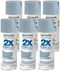 Rust-Oleum 334049-6PK Painter's Touch 2X Ultra Cover Spray Paint, 12 oz, Gloss Winter Gray, 6 Pack