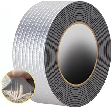 Butyl Tape, Waterproof RV Sealant Tape Butyl Rubber UV-Resistant Roofing Tape for Camper Marine Boat Truck Window Glass Roof Leak Patching Pipe Sealing (33ft x 2in)