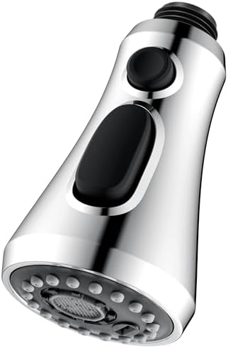 Kitchen Faucet Head Replacement, 3 Modes Kitchen Faucet Sprayer, Chrome