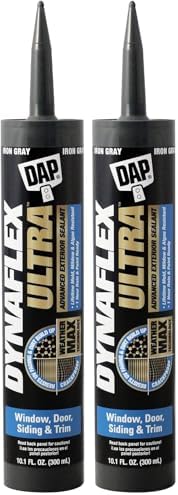 DAP Dynaflex Ultra Advanced Exterior Sealant, Iron Gray, 10.1 Oz (7079818215) (Pack of 2)
