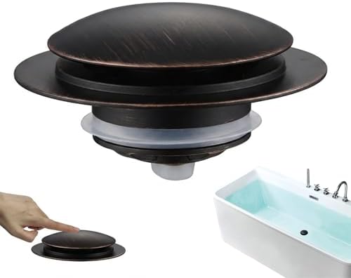 Bathtub Drain Stopper Pop Up Universal - Bronze Replacement Seal