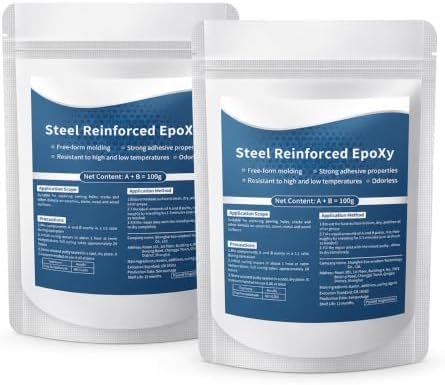 High Strength Multi-Purpose Repair Clay for Metal Wood Plastic Ceramic, Hand Kneadable Molding Adhesive, Waterproof Gap Filler Repair for Home, Plumbing, Automotive Fix (2PCS)