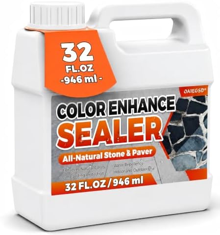 Wet Look Stone Sealer, 1 Quart, High Gloss Concrete Sealer & Color Enhancer
