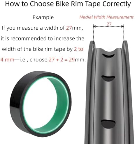 Tubeless Rim Tape for Bicycles, 10m Roll Multiple Widths (21mm-35mm) Heavy-Duty Polypropylene High-Performance Adhesive 700C Road Bike Wheels