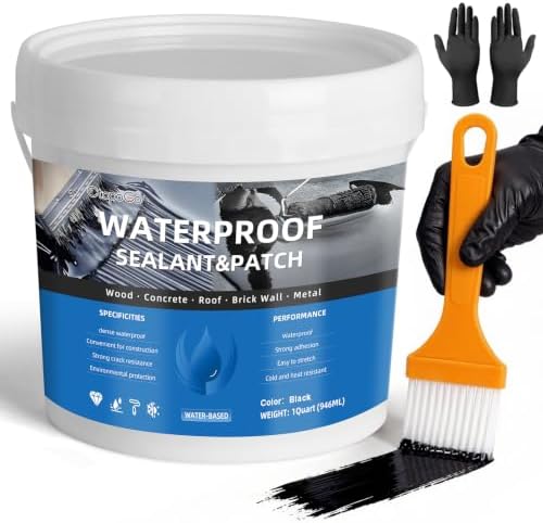 Black Waterproof Sealant Coating 1 Quart