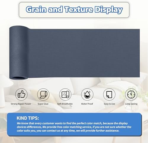 KING MOUNTAIN Canvas Repair Tape,Outdoor Gear Patch, 4×63 Inches,Waterproof,Self-Adhesive for Repairing Boat Covers,Sun Shades,Sofas,Tents,Lounge Chairs,Awnings (Dark Grey-1)