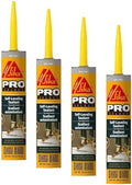 Sikaflex Self Leveling Polyurethane Sealant, Gray | Accelerated Curing | For Concrete Joints | Horizontal Application | 10.1 fl oz (4-Pack)