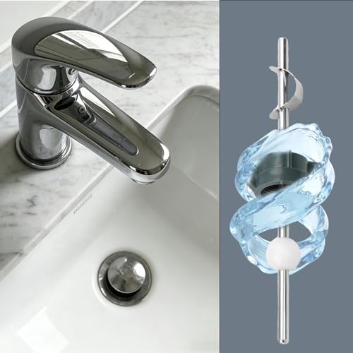 2 Pack Bathroom Sink Pop Up Center Piece Assembly - Chrome Metal Sink Stopper Replacement Parts, Compatible with PS2673 PS469 PSB327 & Popular Brands, with 2 Rolls PTFE Tape