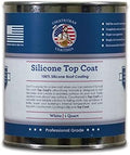 100% Silicone Roof Coating for RV & Flat Roofs, White, Quart