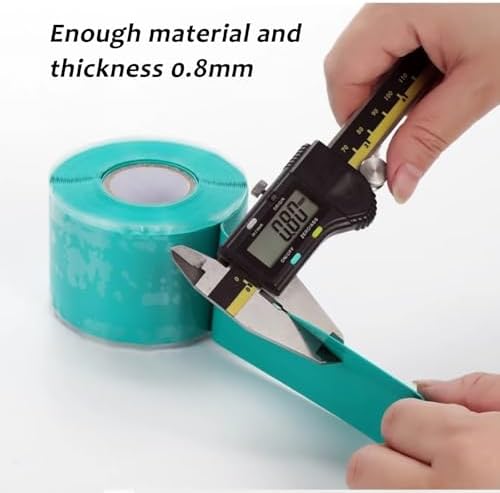 5 Rolls Self-Fusing Silicone Rescue Tape, 15FT Waterproof Rubber Repair Tape for Pipe Leak Seal, Plumbing Hose Fix, Cable Insulation & Emergency Wrap(0.5mmx50mm)