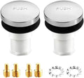2 Sets Tub Stopper Bathtub Drain Stopper with 3/8'' and 5/16'' Thread Studs Adapter, Bathroom Tub Drain Stopper Compatible with K-1068204 (Chrome Cover)