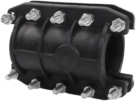 Pipe Repair Clamp for 25mm, 32mm, 63mm Pipes - PE Leak Proof Fix for Metal, Plastic, Cast Iron, Cement Water Lines - Quick Install No Tools(25mm)