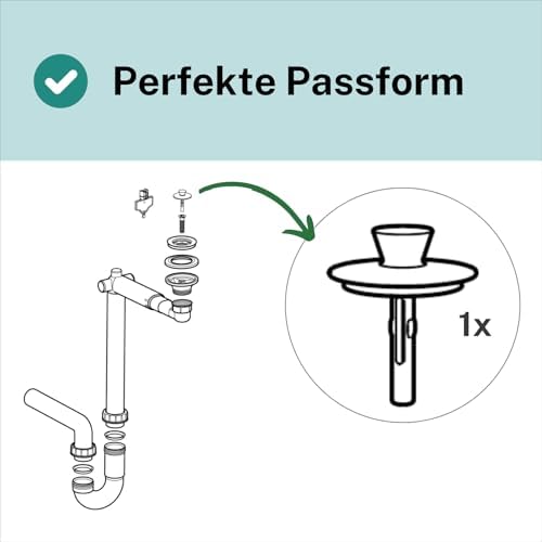 Drain Plug Sink Plug Suitable as Replacement Part for IKEA ODENSVIK