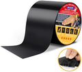 Yellow Titan RV Roof Sealant Tape Black 4 in x 50 ft Waterproof Tape | Camper Roof Sealant Tape,RV Roof Patch,RV Roof Repair Tape,Butyl Tape,40mil/1.0mm,Temp:-40°F–212°F,DualSeal Ultra-Bond Tech