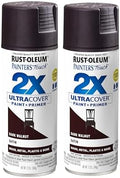 Rust-Oleum Painter's Touch 2X Ultra Cover Spray Paint, Satin Dark Walnut