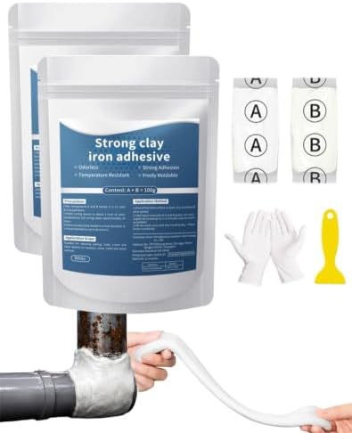 High-Strength Multi-Purpose Repair Clay, Strong Clay Iron Adhesive (2PCS)