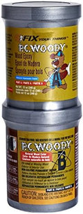PC Products PC-Woody Wood Repair Epoxy Paste, Two-Part 12 oz in Two Cans, Tan