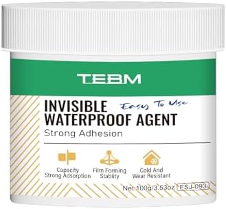 Transparent Waterproof Coating, Invisible Waterproof Agent, Water-Based Repairing Leak Water Proof Glue, Indoor & Outdoor Liquid Sealant