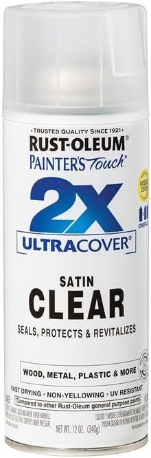 Rust-Oleum Painter's Touch 2X Ultra Cover Spray Paint, Satin Clear