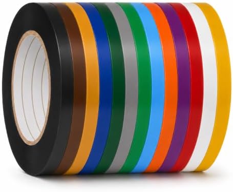 GGR Supplies CVT-536 Rainbow Vinyl Floor Marking Tape, 1/4 x 36 Yards | Dance Floor Tape; Gym Lane Marking; Vehicle and Boat Pinstriping; Write-On Color Coding; Conformable, Water and Oil Resistant