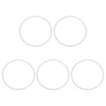 uxcell 5Pcs Silicone O Ring, 6.57" Silicone O-Rings Gasket Sealing Gasket Washers for 5.98" Clamp for Compressor Valves Pipe Repair Sink Plug Bathtub Plug Faucets, White