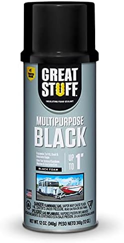 Great Stuff 99054816 Multipurpose Insulating Foam Sealant, 12 oz, Black