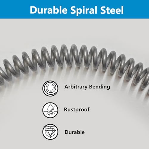 Metal Drain Snake, Spring Drain Clog Remover,1 Pcs 118.1 Inch