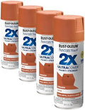 Rust-Oleum 334061 Painter's Touch 2X Ultra Cover Spray Paint, 12 oz, Satin Cinnamon (Pack of 4)