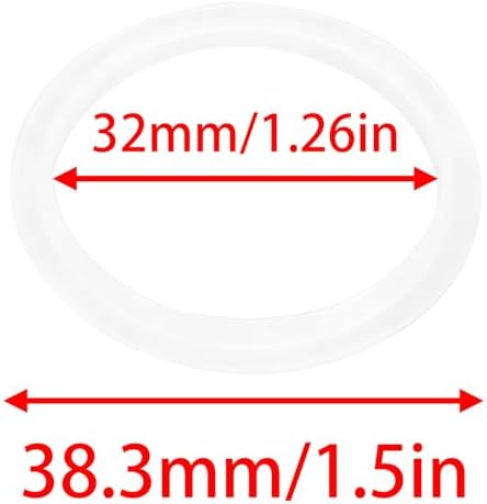 O-Ring Gasket Basin Sealing Ring Sink Gasket Inner Diameter 32mm Outer Diameter 38mm Suitable for Bathroom Push-Out washbasin Drain Plug 6pcs