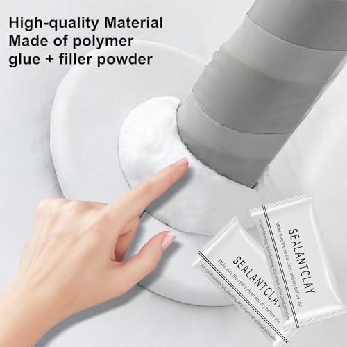 Waterproof Sealant Mastic,Repair Sealing Clay,Quick Mending Mud for Drain Connection,for Holes and Gaps Wall Filler,Air Conditioning Hole Waterproof Seal Putty(6pcs)
