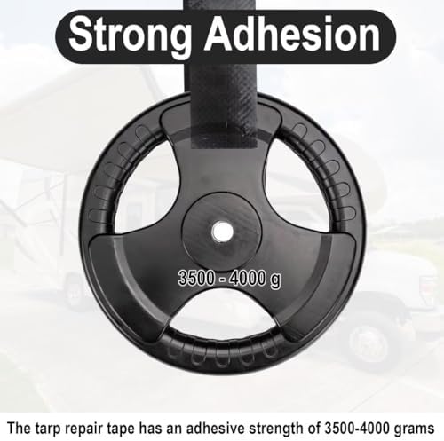 BFXM RV Underbelly Material RV Underbelly Tape, Black Waterproof Seal Tape, Roof Repair Tape, Trailer Roof Sealant for Mobile Home, Camper, Travel Trailer, Boat, Tear Repair Patch(7.87'' x 50')