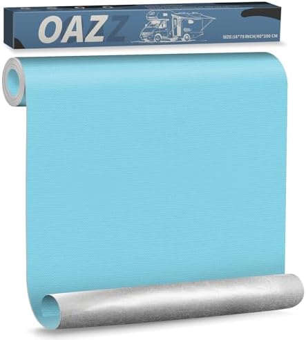 OAZ 16 x 79 inch Canvas Repair Patches Canvas Fabric Patch Self-Adhesive Fabric Repair Tape Waterproof Outdoor Gear Patch Kit for Boat Cover Awning Sofa Chair Couch Tent Bag (Blue)