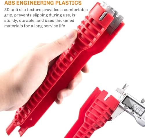 8-in-1 Faucet and Sink Wrench, Universal Basin Wrench for Tight Spaces