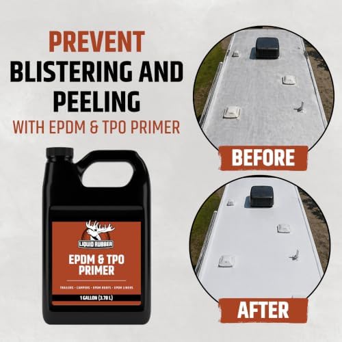 Liquid Rubber EPDM & TPO Primer for RV, Camper & Trailer Roofs, 1 Gallon