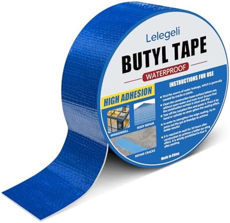 Blue Duct Tape Heavy Duty Waterproof for Sloar Pool Cover Repair, Strong Adhesive, UV Resistant, All Weather Sealant Tape for Indoor Outdoor Repairs, Pool Liner Patch Tape 2 Inch x 16ft