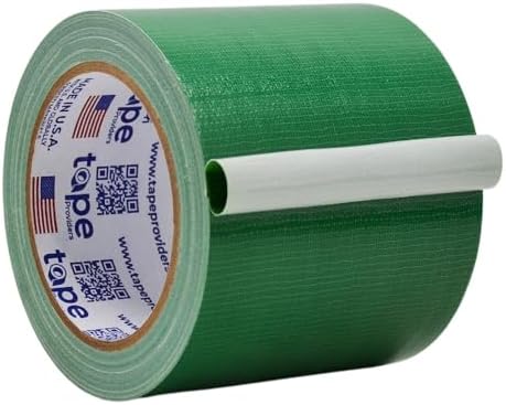 WOD DTC10 Advanced Strength Industrial Grade Dark Green Duct Tape, 4 inch x 60 ft. Waterproof, UV Resistant For Crafts & Home Improvement