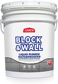 Ames Block & Wall™ Liquid Rubber Waterproofer,5 Gal, White