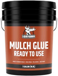 Liquid Rubber Pre-Mixed Mulch Glue for Landscaping, Gardens, Pack of 4 x 1G