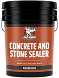 Liquid Rubber Concrete & Stone Sealer, Clear, Waterproof, Satin, 5 Gallon