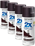 Rust-Oleum 334064 Painter's Touch 2X Ultra Cover Spray Paint, 12 oz, Satin Dark Walnut (Pack of 4)