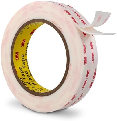 3M Double Sided Tape Heavy Duty 1''x15.4Ft 0.043in Thick White 4950 | Waterproof Adhesive Foam Mounting Tape for Car Home Office Deco