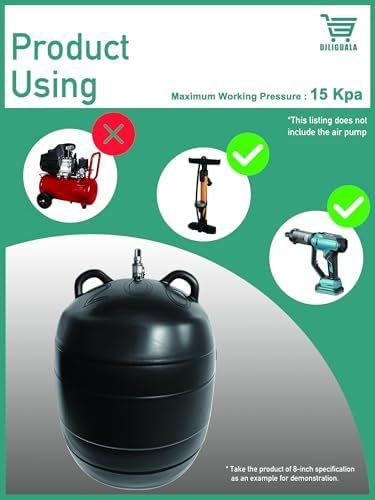 DILIGUALA Inflatable Pipe Plug (Airbag) for Drainage Pipe & Sewer Pipe, Water Shut Off Tool with Accessories - Plumbing Tool for Pipe Repair, Closed Water Testing & Temporary Blocking (2 inch)