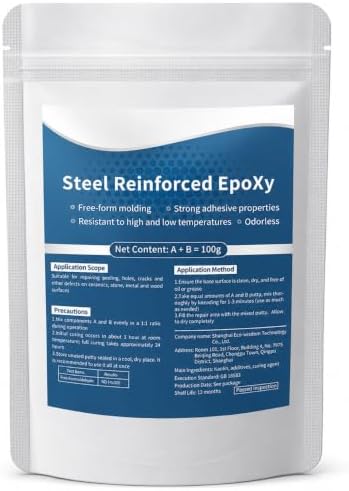 High Strength Multi-Purpose Repair Clay for Metal Wood Plastic Ceramic, Hand Kneadable Molding Adhesive, Waterproof Gap Filler Repair for Home, Plumbing, Automotive Fix (1PCS)