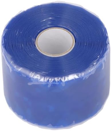Cosiki Self Fusing Silicone Tape, Black Leak Seal Tape, Pipe Repair Wrap with 2.5mpa Tensile Strength, 50C to 260C, Ideal for Emergency Pipe Repair & Hose Fixation, 1.97inx16.4ft (Blue)